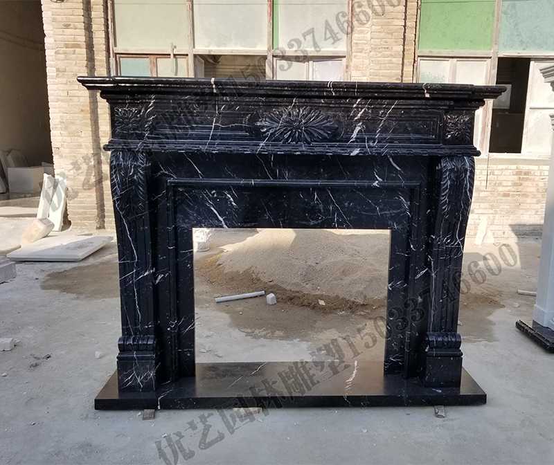 石雕壁爐架，大理石壁爐架，室內(nèi)壁爐架