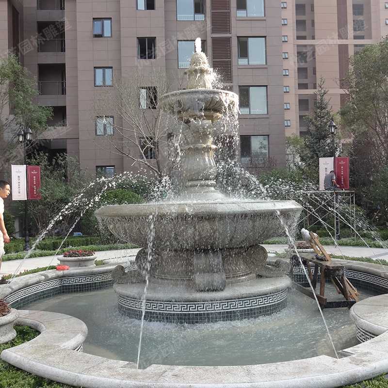 石雕噴泉，花崗巖噴泉，景觀噴泉