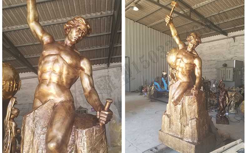 雕刻自我人物雕塑，銅雕刻自我雕塑，自我雕刻人物銅雕塑