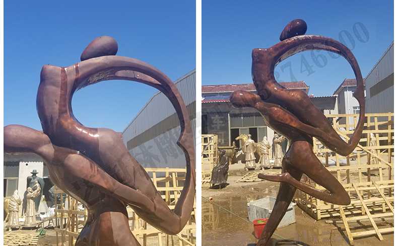 銅舞蹈人物雕塑，銅跳舞人，跳舞人物雕塑