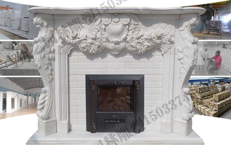 石雕壁爐架制作，石雕壁爐架制作流程，石雕壁爐架工廠