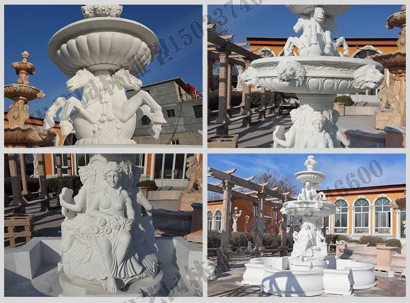 大理石噴泉，歐式人物動(dòng)物噴泉，室外景觀噴泉定制