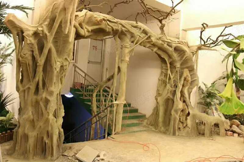 水泥仿真樹(shù)木雕塑,仿真水泥雕塑