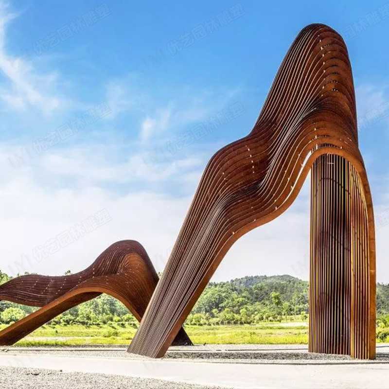 耐候鋼雕塑，耐候鋼雕塑定制